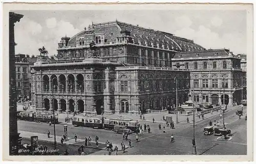 AK Wien, Staastsoper, Feldpost, gel. 1942