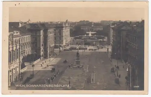 AK Wien, Schwarzenbergplatz, gel. 1927