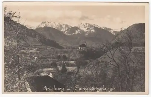AK Grünburg avec Sengsengebirge, ohnl.