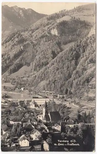 AK Ternberg mit Enns, Kraftwerk, gel. 1949