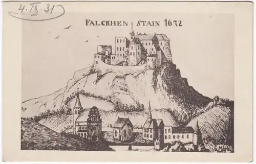 AK Falkenstein, Falckhenstain 1672, ungel.