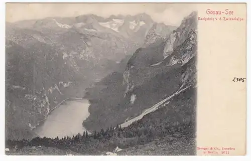 AK Gosau-See, Dachstein de la Zweselalpe, unhil.