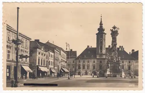 AK St. Pölten, Partie am Marktplatz, ungel.