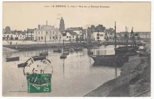 CPA Le Croisic, Vue de la Grande Chambre, gel.