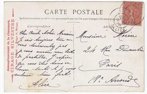 CPA Environs de Vichy, Chateau de Busset,gel. 1905
