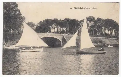 CPA Suce, Le Pont, engloutie 1910