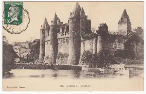 CPA Château de Josselin, gel. 1924
