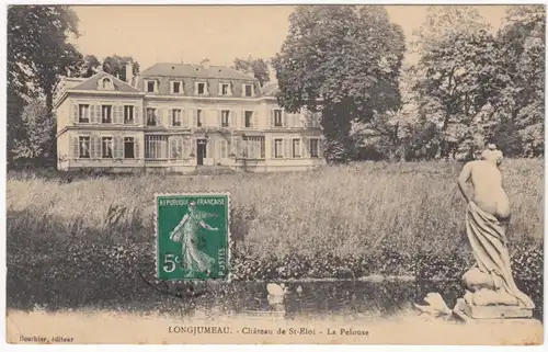 CPA Longjumeau, Château de Saint-Eloi, gel.