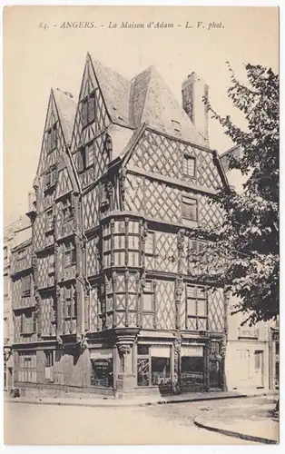 CPA Angers, La Maison d'Adam, ungel.