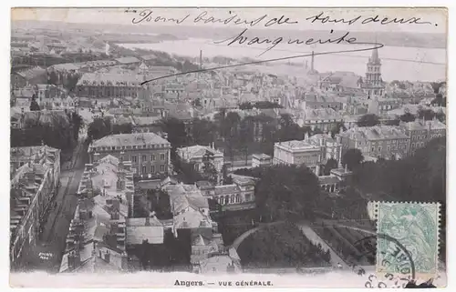 CPA Angers, Vue generale, gel. 1905