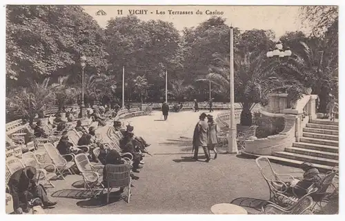 CPA Vichy, Le Terrasses du Casino, ungel.