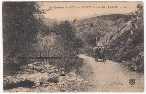 CPA Environs de Vichy et Cusset, Les Malavalux, le Gué, gel. 1929