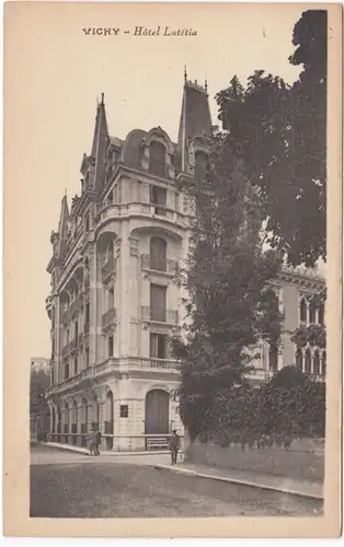 CPA Vichy, Hotel Lutetia, ungel.