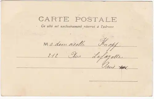 CPA La Begude de Mazenc, Chateau de Mazenc a M. Loubet, President de la Republique, gel. 1904