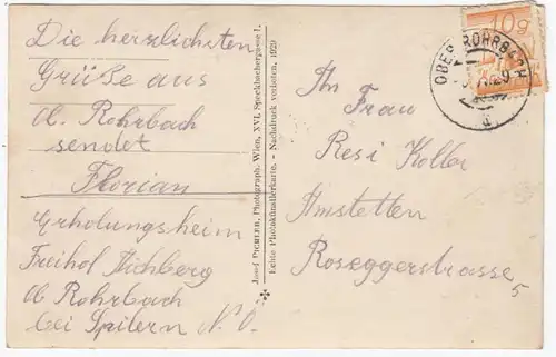AK Ober-Rohrbach, Relichtsheim Freihof-Aichberg, Salle de repas, gel. 1929