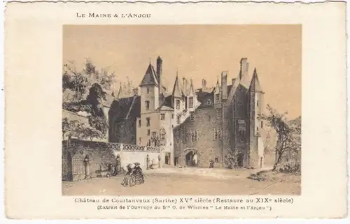 CPA Chauteau de Courtanvaux, ungel.