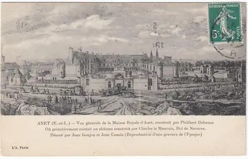 CPA Anet, Vue generale de la Maison Royale d'Annet en 1911