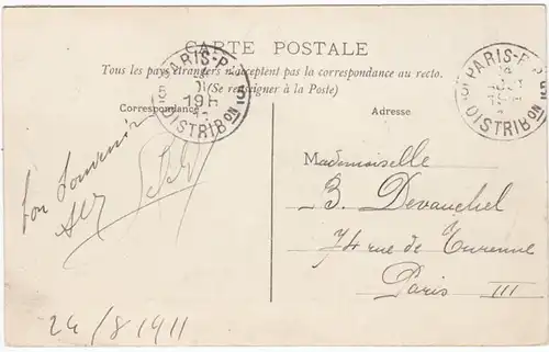CPA Anet, Vue generale de la Maison Royale d'Annet, gel. 1911