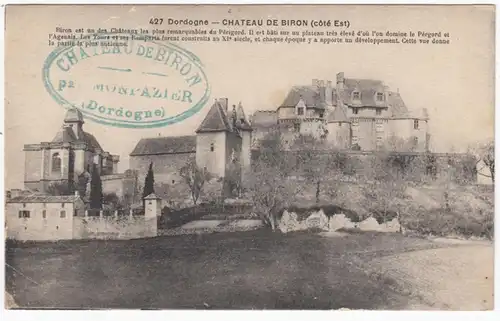 CPA Dordogne, Chateau de Biron, ohn.
