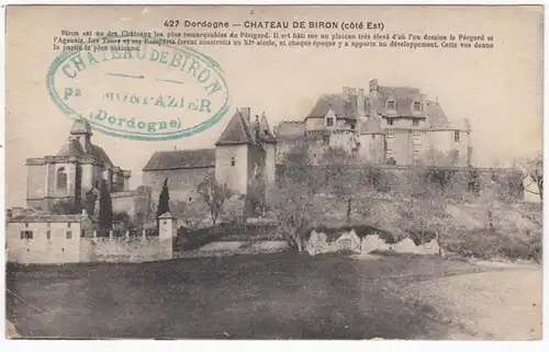 CPA Dordogne, Chateau de Biron, ungel.