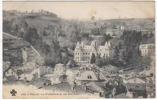 CPA Tulle, La préfecture et ses environs, gel. 1904
