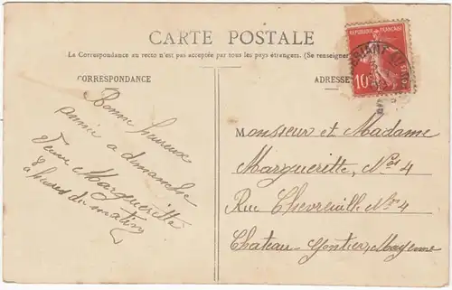 CPA Segré, Château de la Lorie par Segéré, gel. 1908