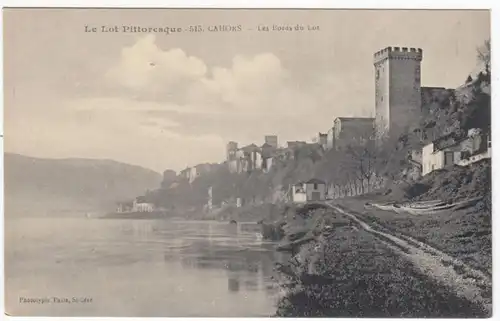 CPA Cahors, Les Bords du Lot, ungel.