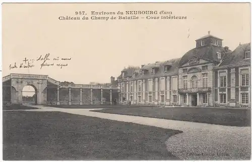 CPA Le Neubourg, Château du Champ de Bataille, ungel.