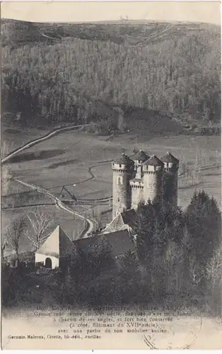 CPA Cantal Chateau d'Anjovy, gel.