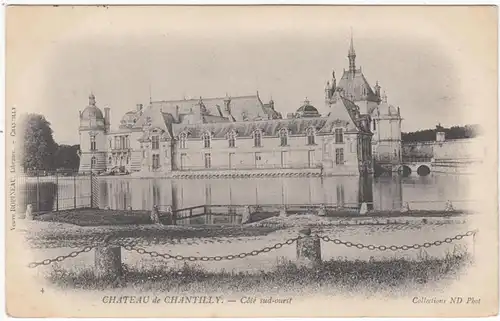 CPA Chateau de Chantilly, Cote Sud Quest, gel.