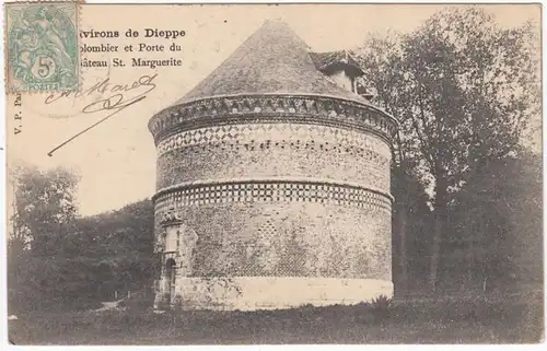 CPA Environs de Dieppe, Colombier et Porte du Chateau St. Marguerite, gel. 1903