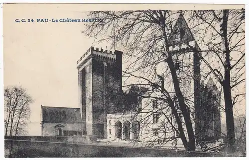 CPA Pau, Le Chateau Henri IV, ungel.