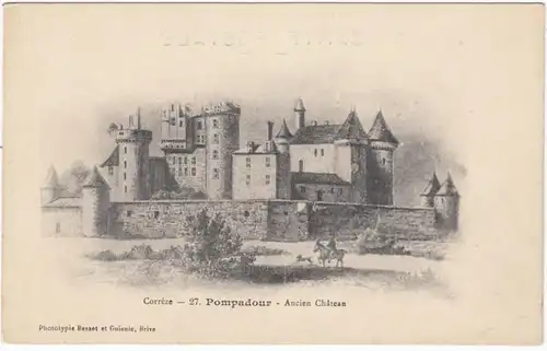CPA Pompadour, Ancien Chateau, ungel.