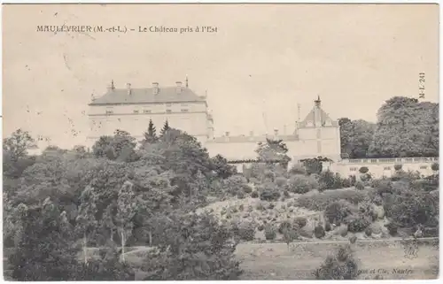 CPA Maulevrier, Le Chateau pris d l'Est, gel. 1910