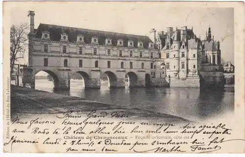 CPA Chateau De Chenonceaux, Facade orientale, cote est,gel. 1902