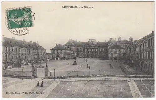 CPA Luneville, Le Chateau, gel. 1916