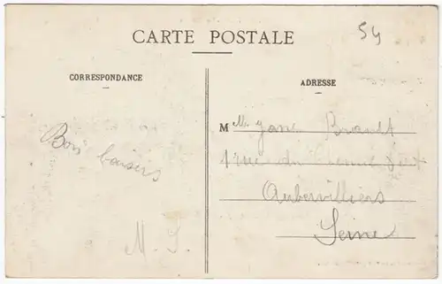 CPA Luneville, Le Chateau, gel. 1916