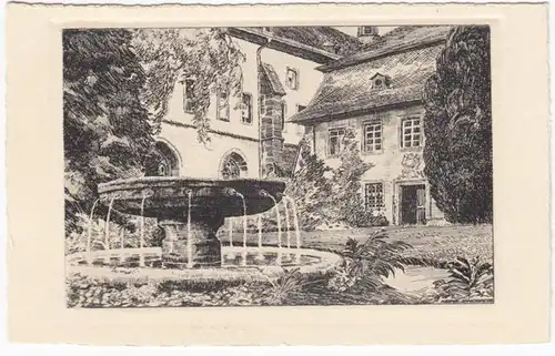 AK Monastère d'Eberbach, Rheingau, Klostergarten, ohnel dat. 1935