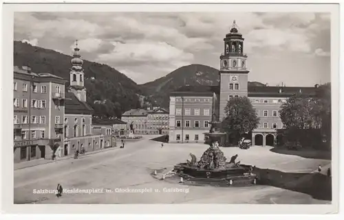 AK Salzburg, place de résidence avec Glonspiel et Gaisberg, unhil.