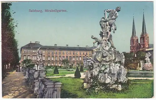 AK Salzbourg, Mirabellgarten, ohne.
