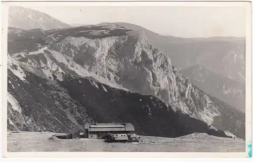 AK Karl Ludwighaus mit Preaigstuhl und Schneeberg, Touristen Klub, ungel.