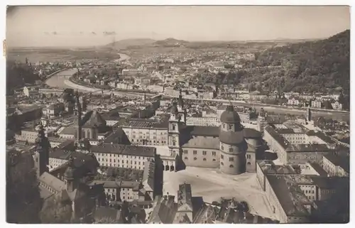 AK Salzburg von der festung, gel.