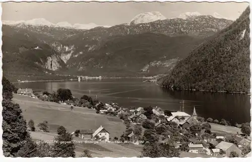 AK Grundlsee gegen Totes Gebirge mit Weisser Wand, ungel.