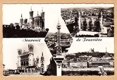 CPA Souvenir de Fourviere, gel. 1958, ungel.