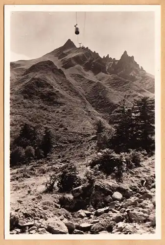 CPA Le Mont Dore, Le Puy du Sancy et le telepherique, unliche.