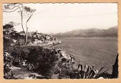 CPA Marseille, Promenade de la corniche, Le Prophète, gel.