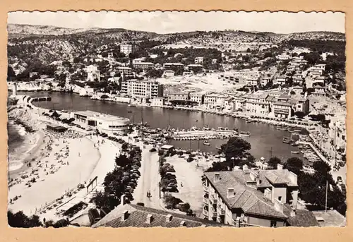 CPA Cassis, Panorama, gel. 1957