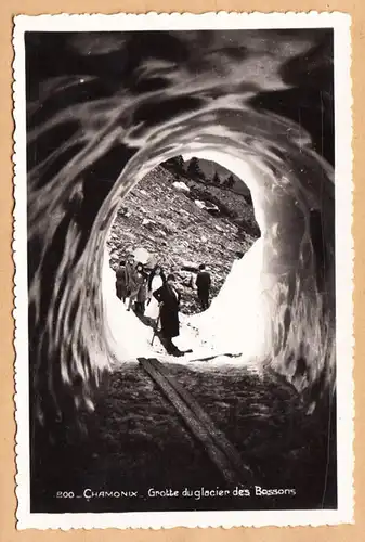 CPA Chamonix-Mont-Blanc, Grotte de glacier des Bosson, ohn.