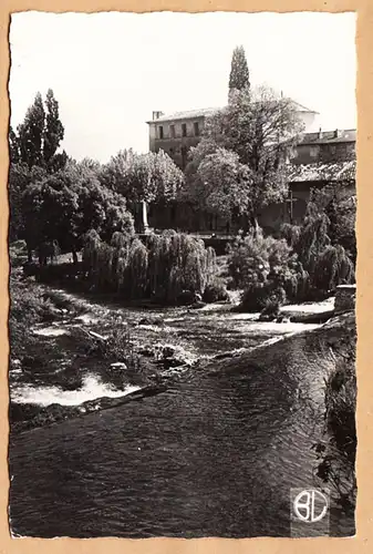 CPA Trans en Provence, Les bords de la Nartuby, gel.