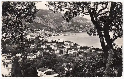 CPA Menton, Vue generale prise du Cap Martin, gel.